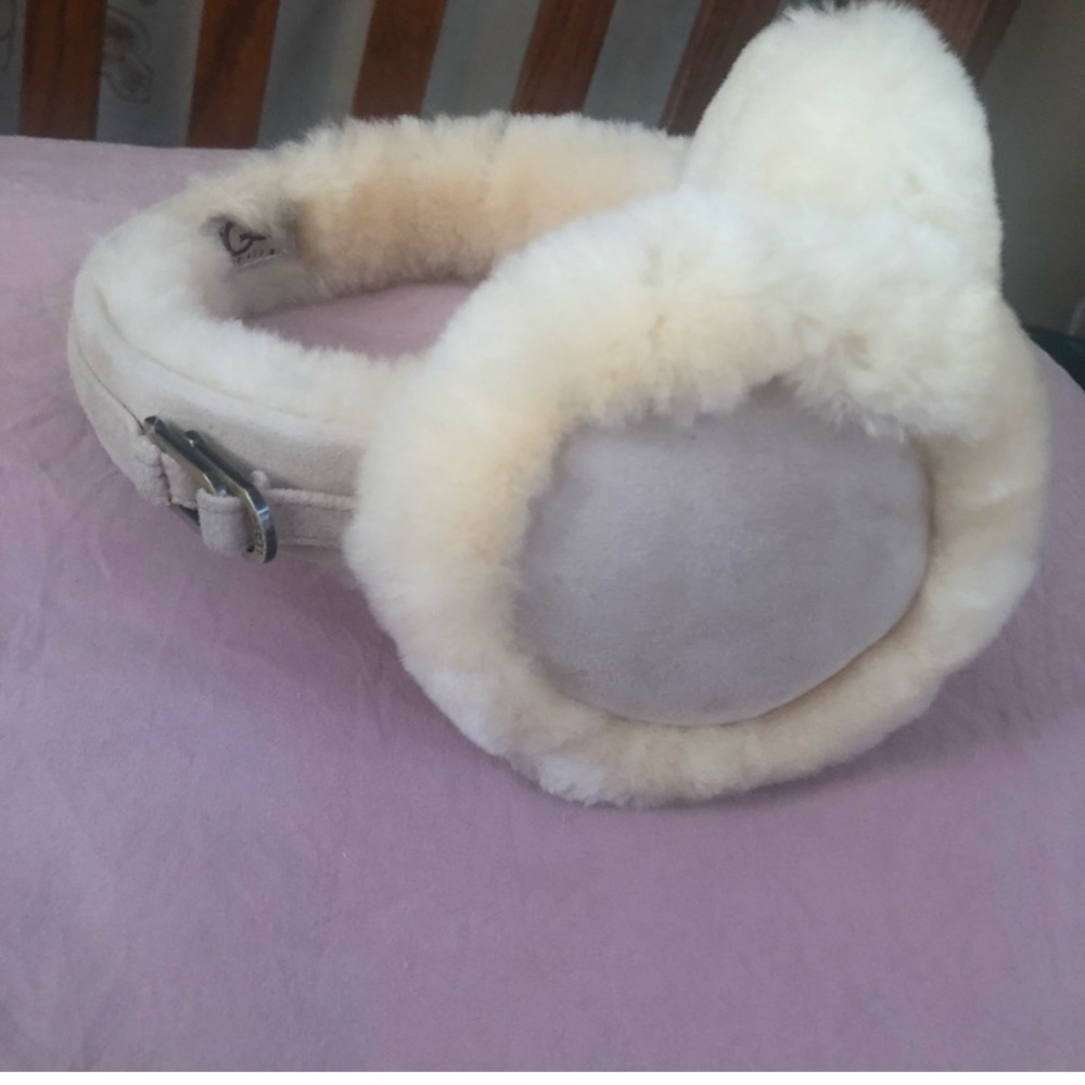 UGG cream earmuffs